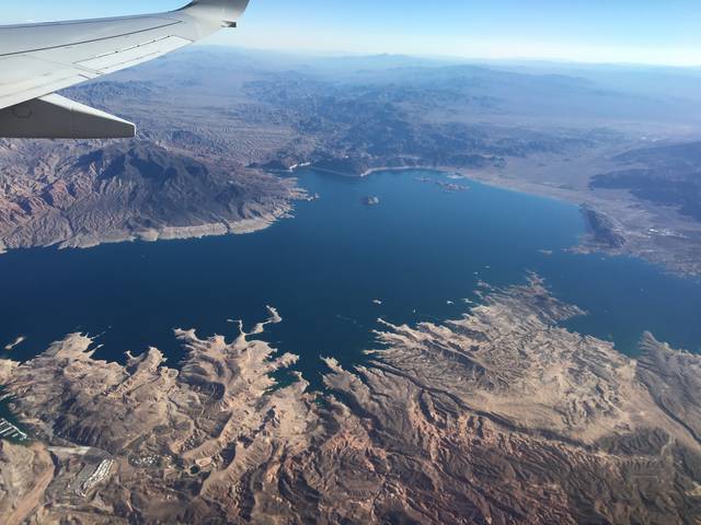 Lake Mead from American Airlines 224